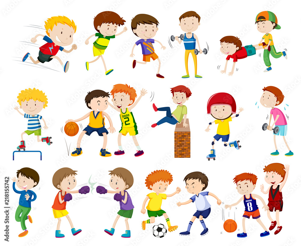 A set of kids activities A set of kids activities