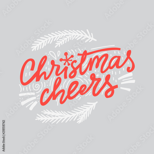 Christmas Cheers Lettering
