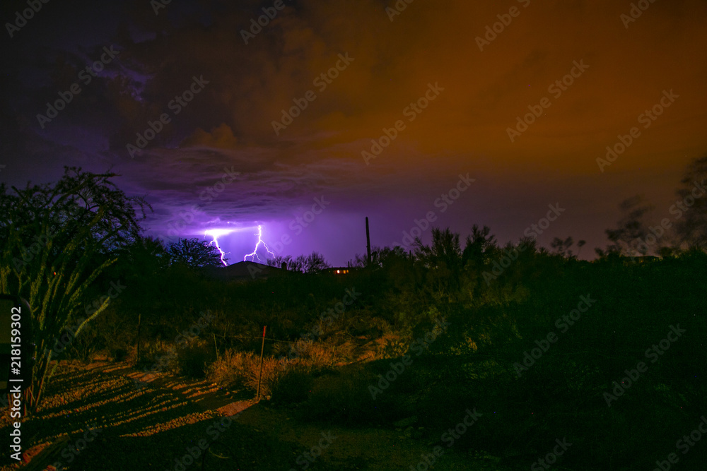 Evening lightning Storm