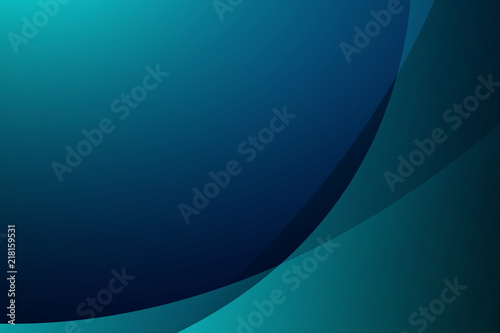 Abstract blue background curve geometry, vector illustration