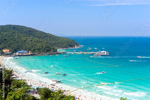 Top-rated beaches in Thailand. The soft white sand on the beach is only one part of the experience. Close to nature, surrounding you with views of the beach. © Thanaphong