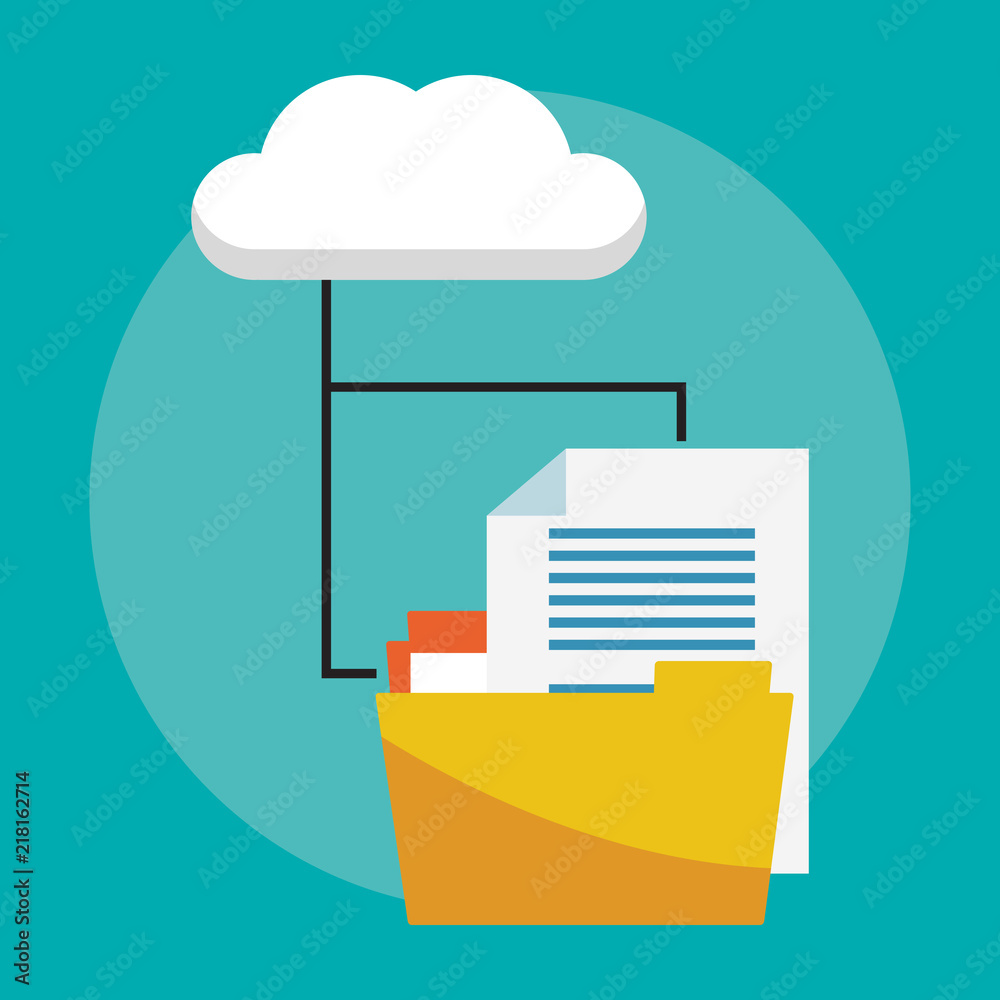 Database and technology devices with elements vector illustration graphic design Database and technology devices with elements vector illustration graphic design