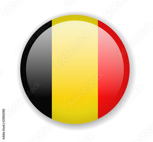 Belgium flag. Round bright Icon on a white background Free Download Belgium flag. Round bright Icon on a white background - GFXLoad