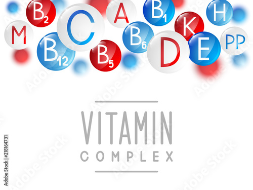 Main vitamins background for Your design