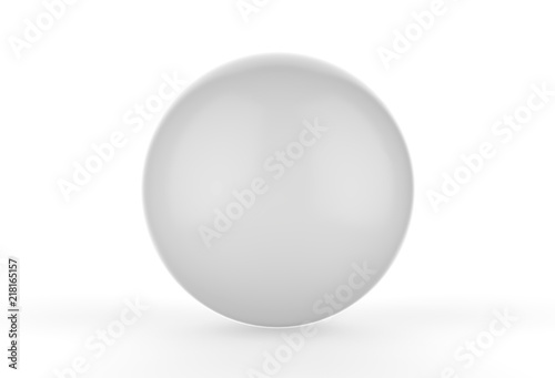 Colourful glossy candy ball on white background, 3d illustration