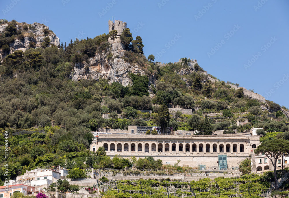 Obraz premium View of Amalfi. Amalfi is a charming resort town on the scenic Amalfi Coast of Italy.