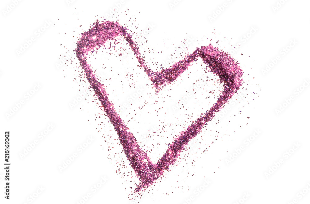 Textured background with purple glitter sparkle on white Textured background with purple glitter sparkle on white