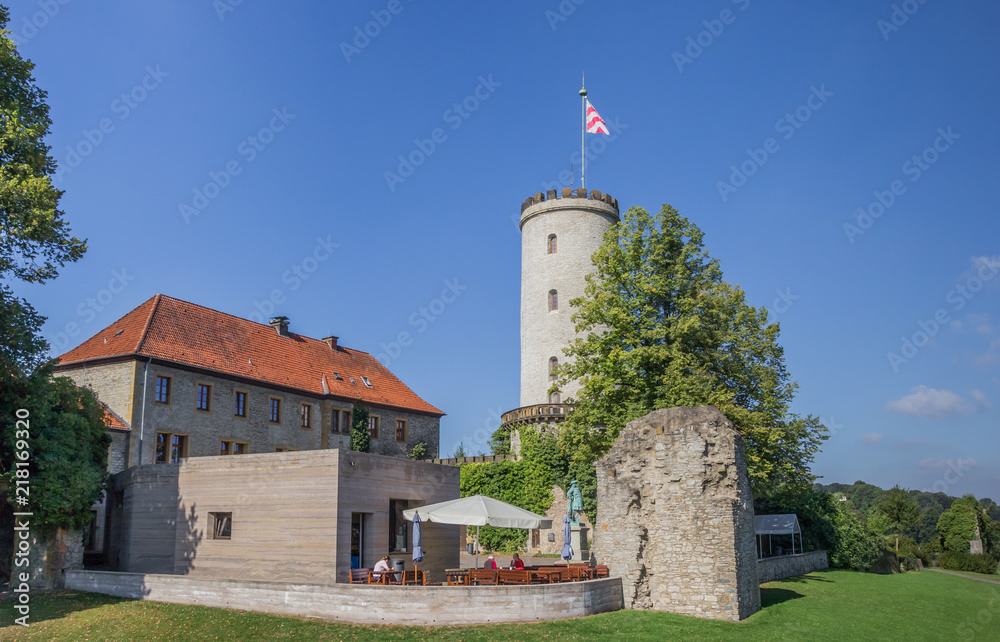 Restaurant at the Sparrenburg castle in Bielefeld, Germany