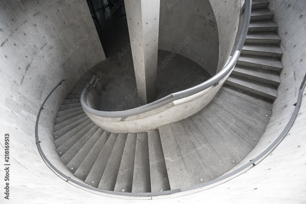 Fototapeta premium spiral staircase in city