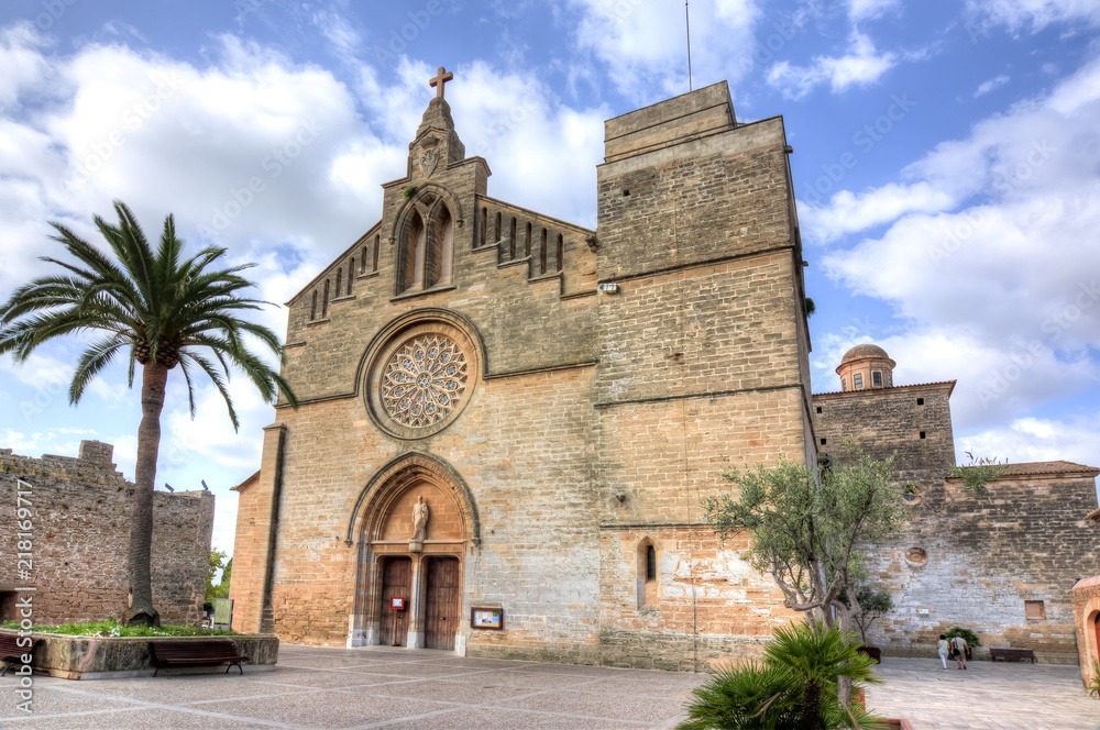 Alcudia Cathedral, Mallorca, Balearic islands, Spain