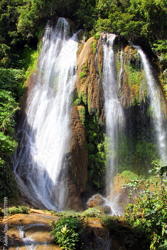 waterfall in the jungle