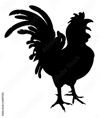 Chicken Rooster Farm Animal Silhouette