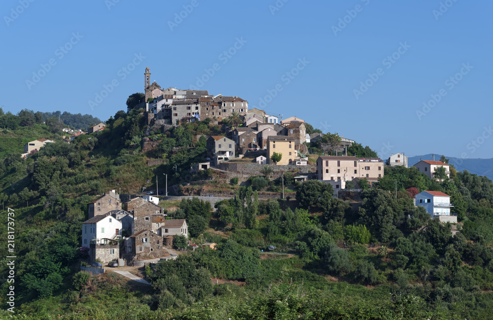 Sorbo Ocqgnano village in Corsica 