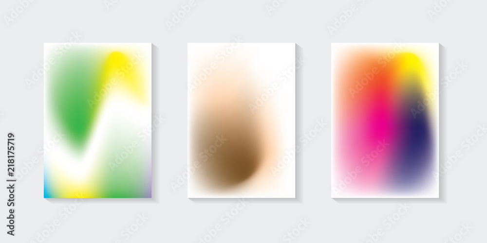 colorful abstract gradient background. design template. vector illustration artwork. on gray background