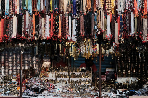 Indian jewelry in the street shop © vasilkamalov