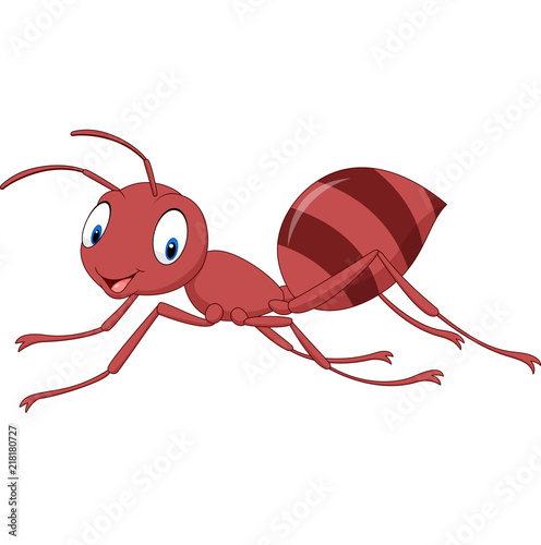 Cartoon happy ant