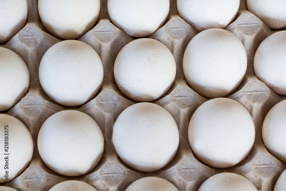 Eggs in tray. Eggs on the egg tray. a carton of fresh free range eggs Eggs in tray. Eggs on the egg tray. a carton of fresh free range eggs