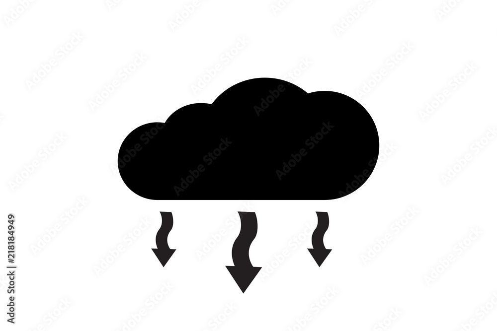 cloud icon vector, solid logo illustration, black and white pictogram isolated on white . Download icon cloud icon vector, solid logo illustration, black and white pictogram isolated on white . Download icon