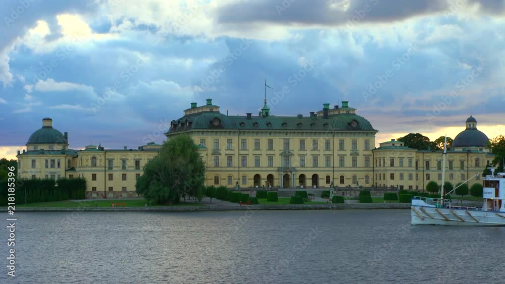 Steamboat trafficing Drottningholm Palace, Stockholm, Sweden. Steamboat trafficing Drottningholm Palace, Stockholm, Sweden.