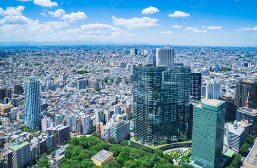 東京 都庁から眺める都市風景