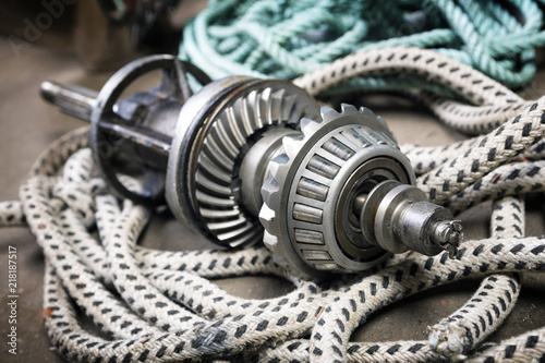 Boat  gears and ropes
