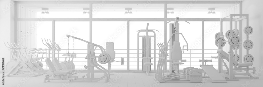 Εκτύπωση καμβά CAD Planung von Fitnesscenter