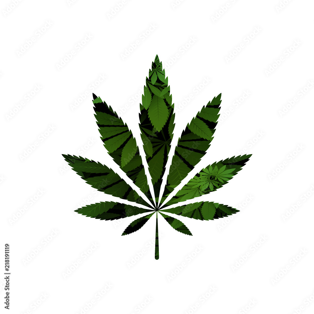 green cannabis leaf vector illustration green cannabis leaf vector illustration