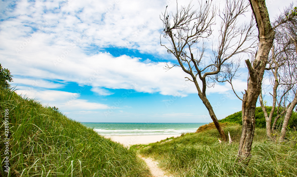 Menschenleerer Strand in Australien