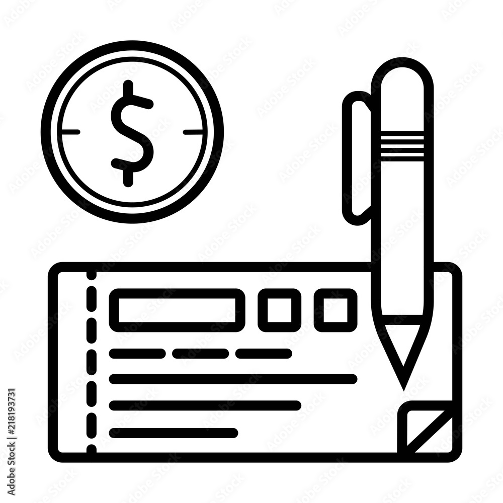 Money check vector icon Money check vector icon