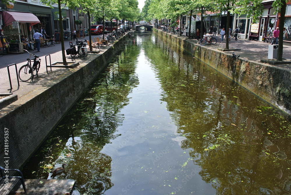 Delft Kanal Spiegelung