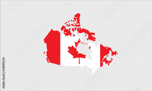 Canada outline map national borders country shape state