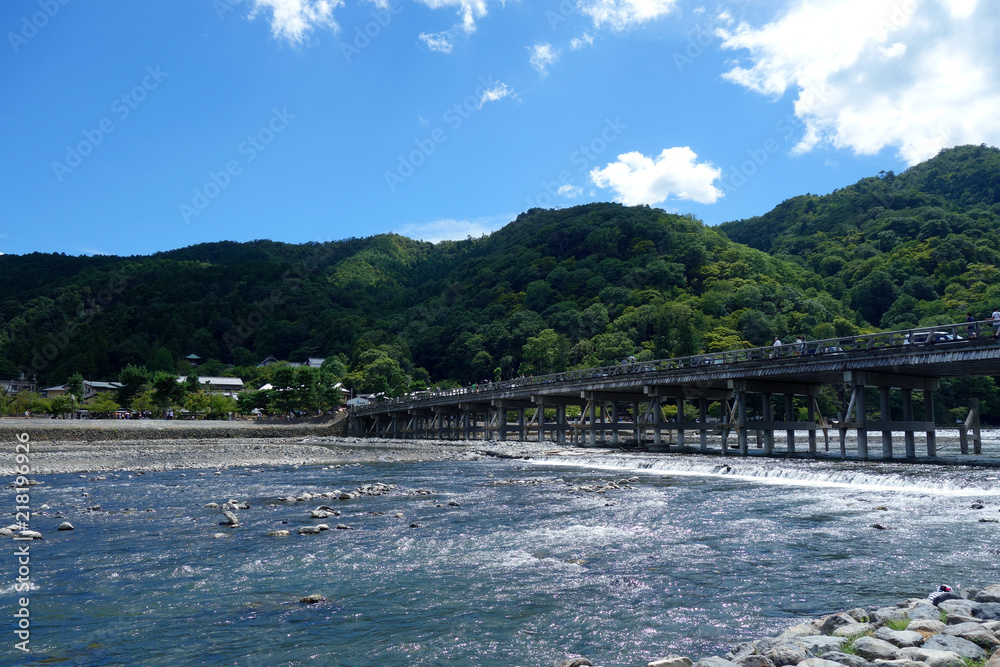 日本 京都 嵐山 桂川 渡月橋 Japan Kyoto Arashiyama Katsuragawa Togetsu Bridge