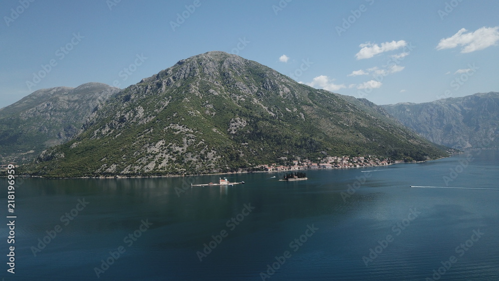 Aerial photo of Perast,Montenegro