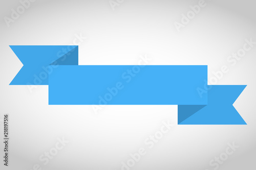 Wallpaper Mural Blue ribbon banner on gray background Torontodigital.ca