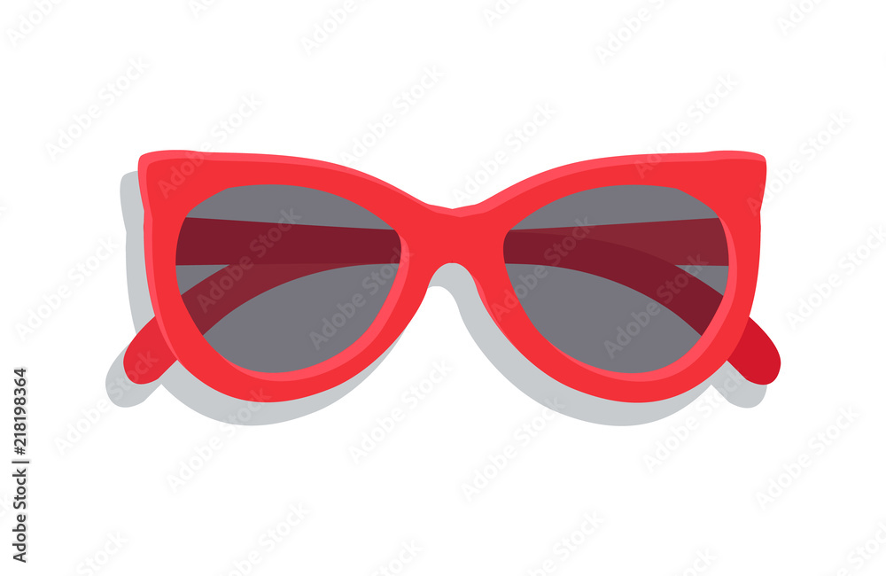 Modern Sunglasses with Round Lenses Vector Banner Modern Sunglasses with Round Lenses Vector Banner