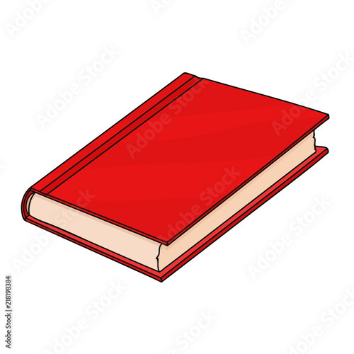 Red book. Doodle style illustration