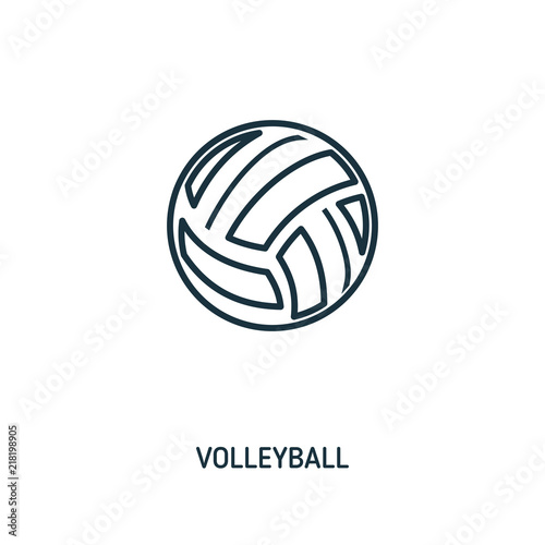Volleyball creative icon. Simple element illustration. Volleyball concept symbol design from beach icon collection. Can be used for web  mobile and print. web design  apps  software  print.