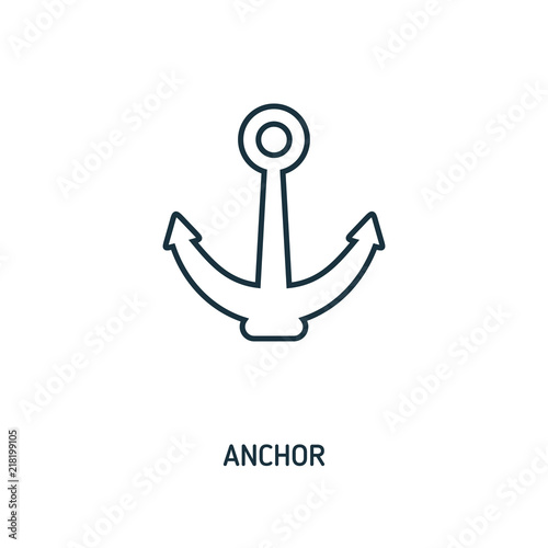Anchor creative icon. Simple element illustration. Anchor concept symbol design from beach icon collection. Can be used for web, mobile and print. web design, apps, software, print.