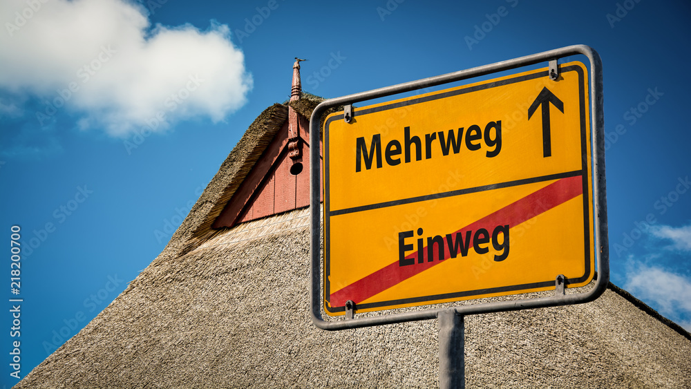 Fototapeta premium Schild 359 - Mehrweg