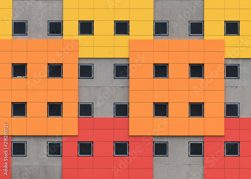 Architectural abstract of a parking garage in Saint John, New Brunswick photo