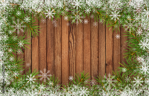 Frame with twigs of Christm...