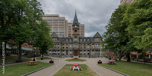 Historic City Hall in downtown Halifax, Nova Scotia