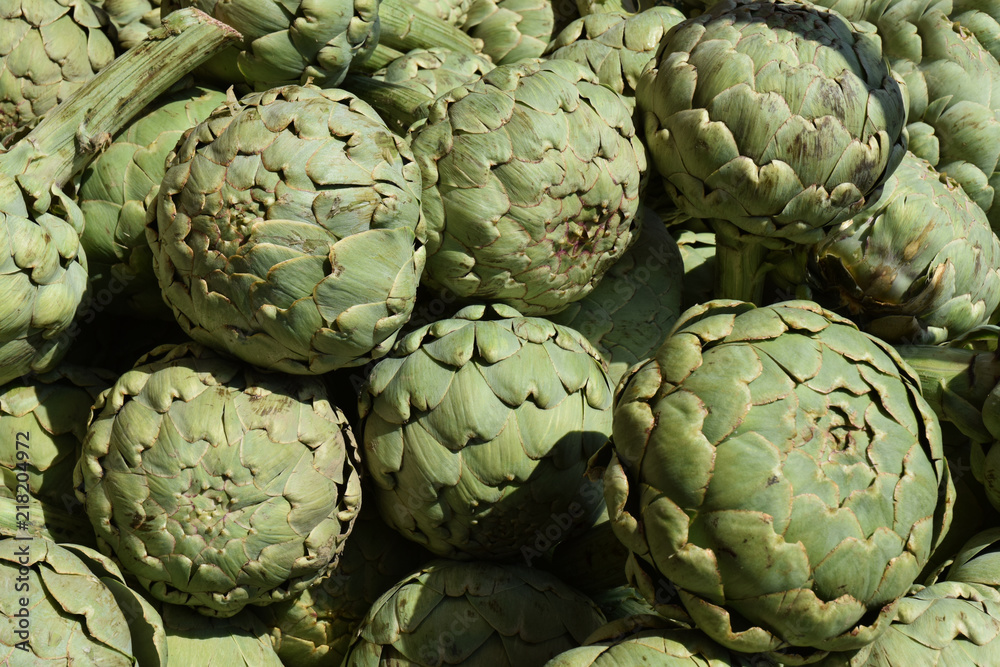 Fototapeta premium Tête d'artichauts.