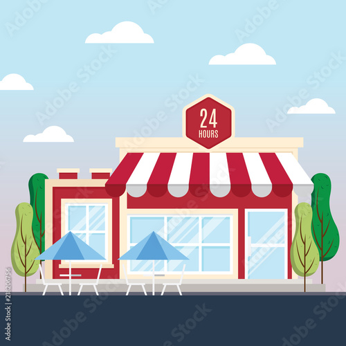 Storefront vector illustration