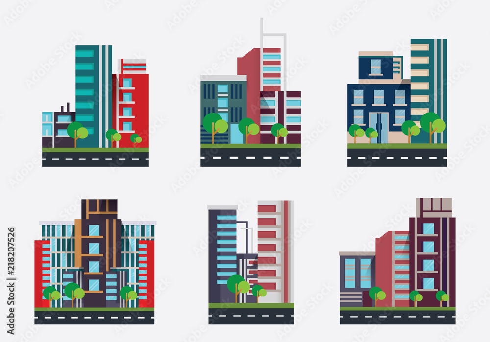 Vector Illustration of buildings
