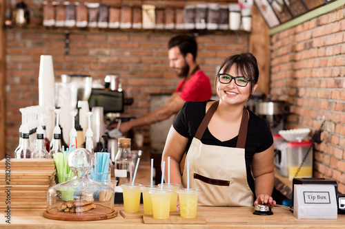 Coffee shop worker
