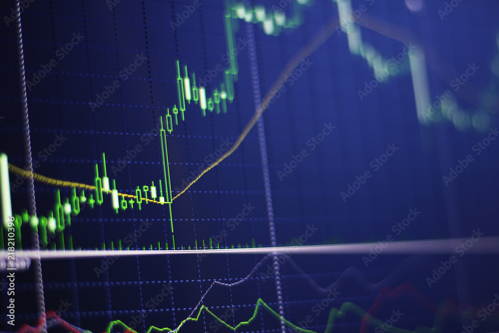 Candle stick graph chart of stock market investment trading. Candle stick graph chart of stock market investment trading.