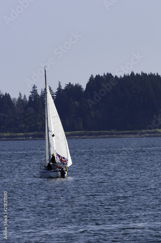 Sailboat on the water