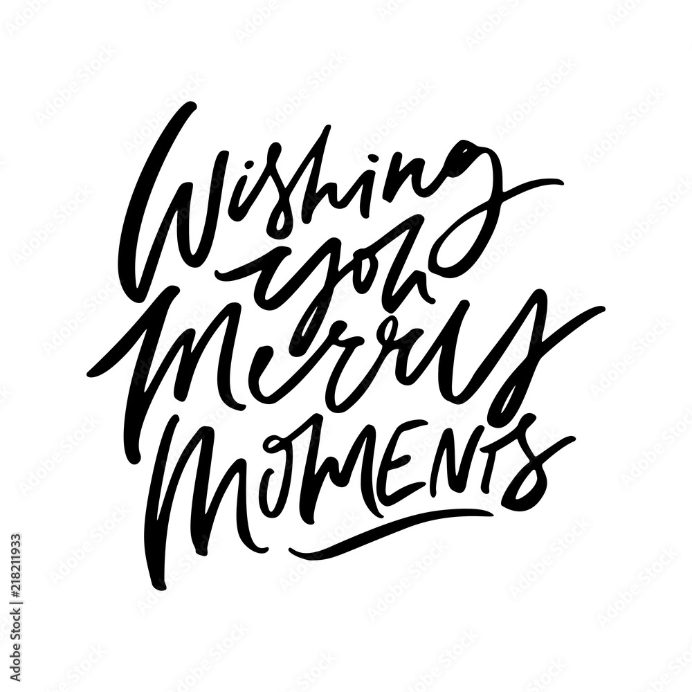 Merry Moments Lettering