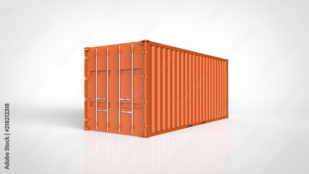 オレンジコンテナ Stock イラスト Adobe Stock